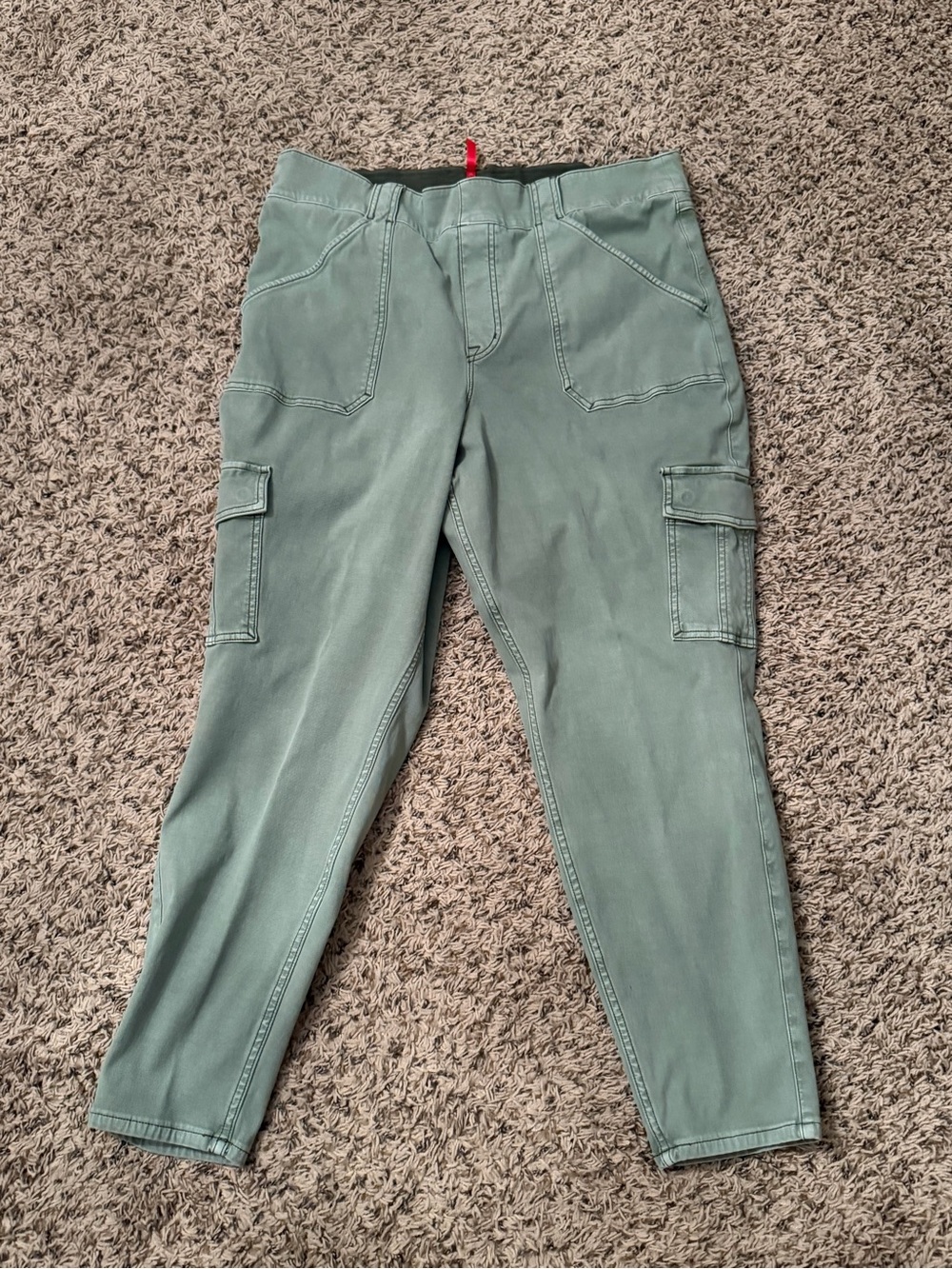 Women’s SPANX cargo Jeans in Sage Green